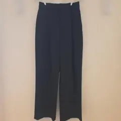 UNIQLO♡タックワイドパンツ M ブラック