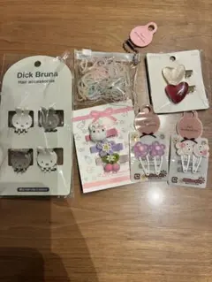 キッズ　ベビー　ヘアクリップヘアゴム　アクセサリーセット売り