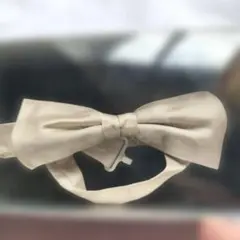 シルバー シルク100% ボウタイ D-KT 8225