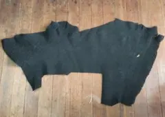 エレファント革(黒) ゾウ革 象革 超希少 Aランク品 (約)60DS