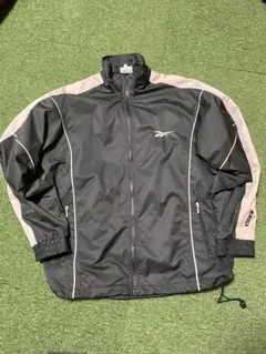 Reebok ナイロンジャケット ブラック グレー