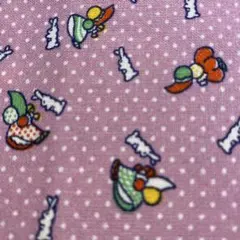 USAコットン　⭐︎スーちゃんとリトルラビット パープル