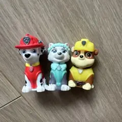パウパトロール　ソフビフィギュア　3点セット
