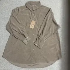 gossara コーデュロイ長袖オーバーシャツ F ブラウン