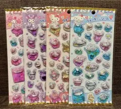 プチウォーターインシール シナモン クロミ キティ マイメロ 4種セット 正規品