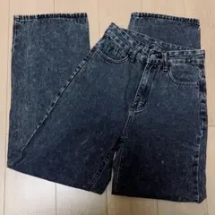 SHEIN ブラック　デニム　XS