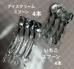 アイスクリームスプーン　いちごスプーンのサムネイル