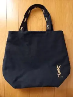 YSL イヴサンローラン ノベルティ キャンバストートバッグ ブラックのサムネイル