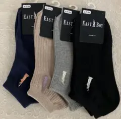 4足4カラー⭐︎EAST BOY イーストボーイ スニーカーソックス 19-24