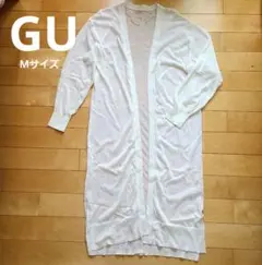 GU シアーロングカーディガン長袖 Mサイズ オフホワイト