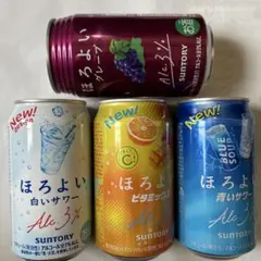 ほろよい グレープ・白いサワー・ビタミックス・青いサワー 4缶セットのサムネイル