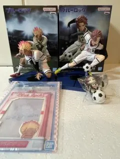 ブルーロック 糸師冴 士道龍聖 フィギュア キーホルダー パスケース セット