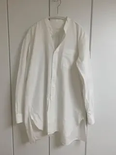 COMOLI バンドカラーシャツ white size1