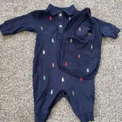 Ralph Lauren ネイビー ロンパース 3M