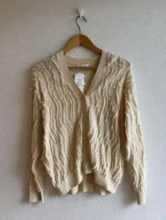 【美品】GLOBAL WORK フリンジカーディガン