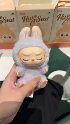 【開封済み未使用】Have a Seat LABUBU 薄紫色 JIJI