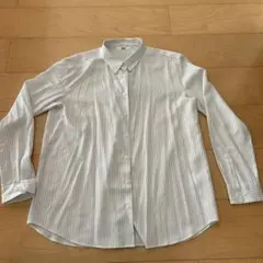 UNIQLO ストライプ 長袖シャツ Lサイズ