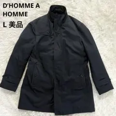 D’HOMME A HOMME ダウンコート ステンカラー ダウン90% 黒 Lのサムネイル