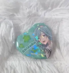 プロセカ 壊れたセカイと歌えないミク キラキラビッグハート型缶バッジ 日野森雫