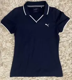 プーマゴルフ ネイビー ポロシャツ レディース ドライ生地 ゴルフウェア