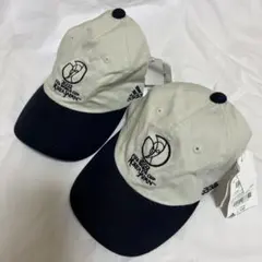 未使用　2002FIFA W杯公式キャップ 2個セット adidas製（タグ付）