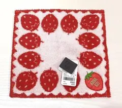 【未使用】ANNA SUI タオルハンカチ　いちご柄　アナスイのサムネイル