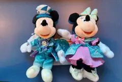 スパークリングジュビリー ミッキー・ミニー ぬいぐるみバッジ 2点