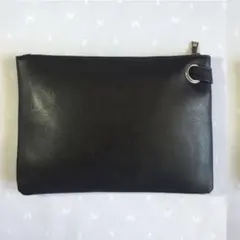 クラッチバッグ セカンドバック 黒 ブラック 男女兼用 メンズ 結婚式 シンプル