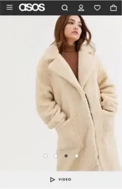 asos ファーコートのサムネイル