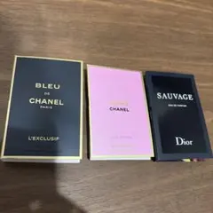 CHANEL Dior 香水サンプル3種