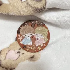 リトルツインスターズ 刺繍缶バッジ