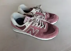 New Balance 574 バーガンディ スニーカー　26cm