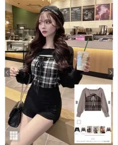 【即日発送】GRL トップス ru1569 ブラック