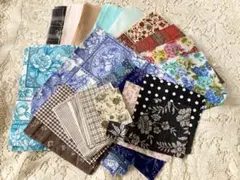 再再値下　♪ ハンドメイド材料♪ カット布セット　(花柄・チェック・水玉・無地)