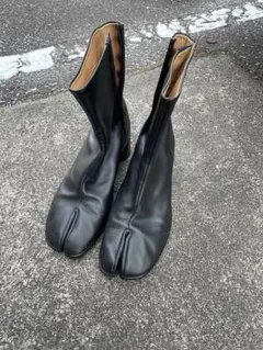 Maisonマルジェラ　ブラックレザータビブーツ