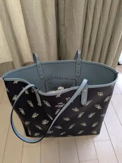 COACH フクロウ柄 トートバッグ ショルダー