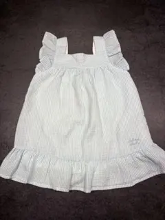 Noeil aime BeBe ノースリーブワンピース　フリル 90cm ブルーのサムネイル