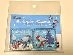 スヌーピー タウンショップ 有楽町マルイ 限定 キラキラ マグネット 2個セット