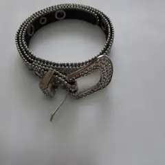 スパンコール付きシルバーベルト 約90cm