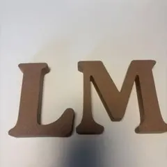 ダイソー アルファベット 卓札 L M 置物のサムネイル