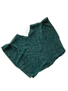 新品タグ付　トゥモローランド　ブラウス　グリーン　総柄　日本製　サイズ36