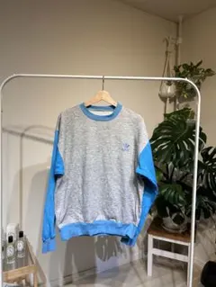 adidas トレーナー グレー/ブルー