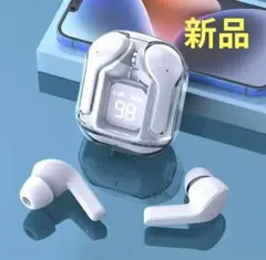 【新品・動作確認済】ワイヤレスイヤホン 白　日本語説明書付き　Bluetooth