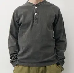 Good On ヘビージャージーロングスリーブヘンリーＴシャツ PブラックXL