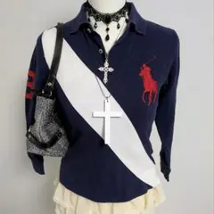 ラルフローレン ポロシャツ ビッグポニー 　y2k 平成　ギャル　ピチ