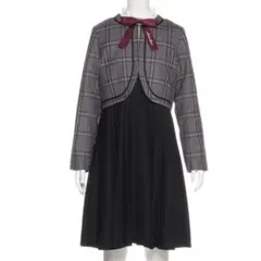 メゾピアノジュニア ボレロ＆ドッキングワンピースセット 160