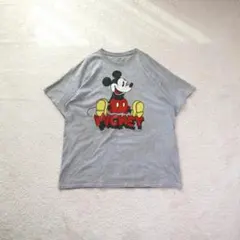 ば*。様 Vintage ミッキーtシャツ XL 古着 コーヒー染め ムラ染め