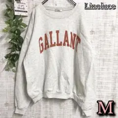 【Linoluce】リノルーセ　トップス　M　プリント　トレーナー　裏起毛