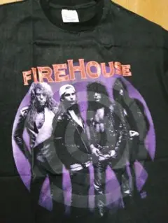 FIREHOUSEファイヤーハウスハードロックバンドビンテージバンドTシャツ 黒 FIREHOUSEファイヤーハウスハードロックバンドビンテージバンドT