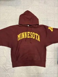 ミネソタ大学 ロゴ入り パーカー バーガンディ